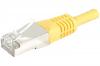 Cordon RJ45 CAT 6 S/FTP jaune - 10 m